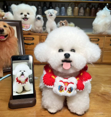 Dog figurine creation